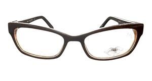 PHEOBE COUTURE LT23007114 BROWN AUTHENTIC EYEGLASSES FRAMES 51-17-130